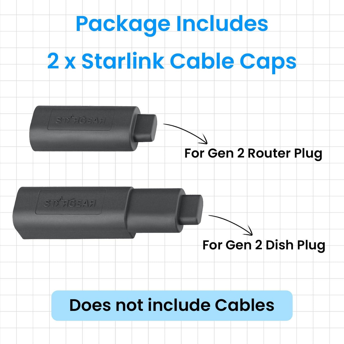 Starlink Gen 2 Cable End Protectors | Dust-Proof Caps for Roam Accessories - starlink6.com