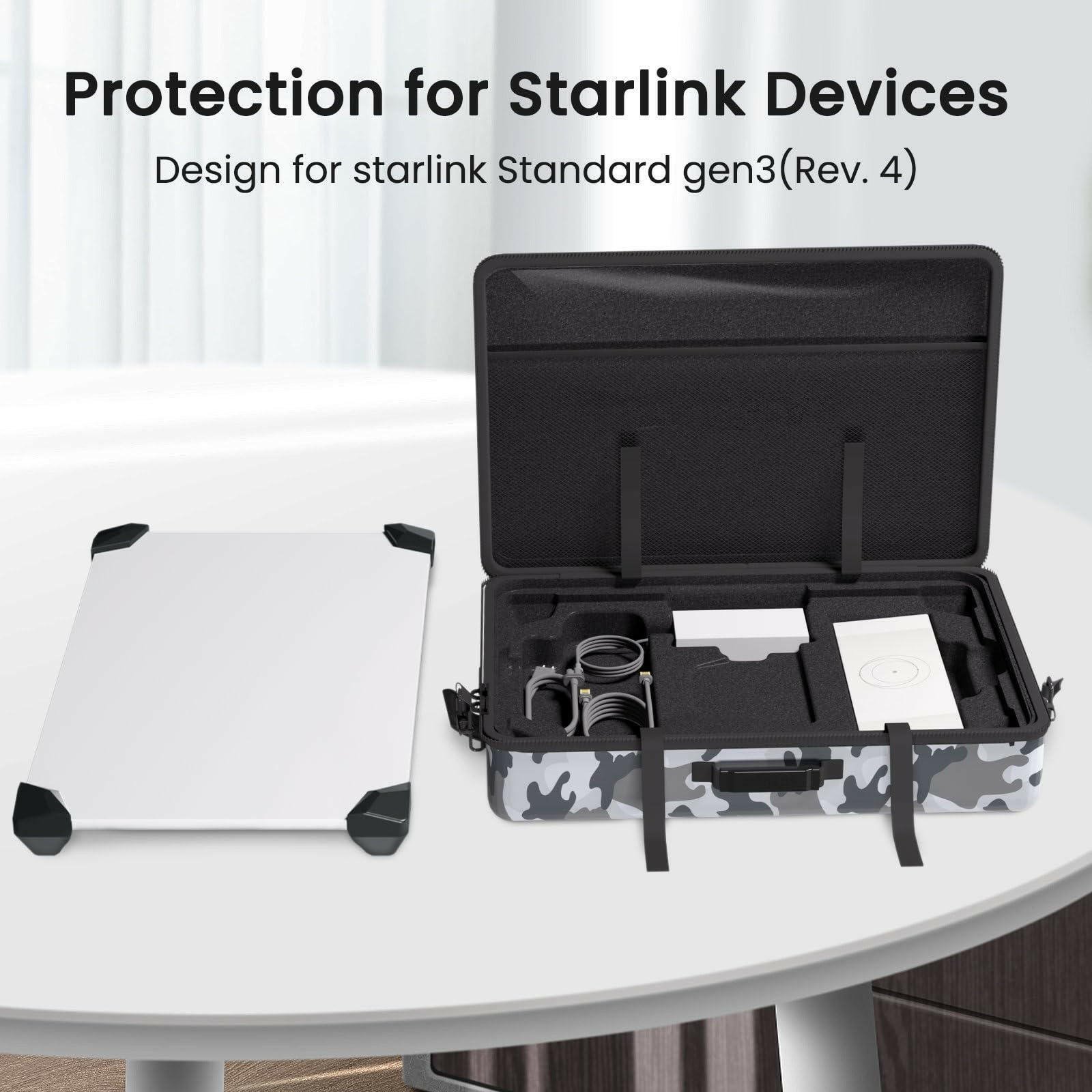 Starlink Gen 3 Travel Case | Hard Handbag with Edge Protectors & Camo Design - starlink6.com