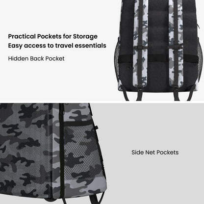 Starlink Gen 2 Travel Backpack, Waterproof Hard Case with Removable Camo Outer Pocket - starlink6.com