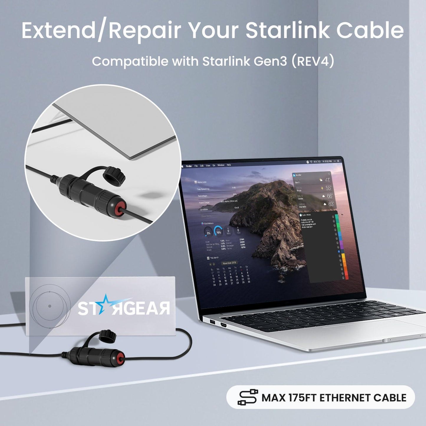 Starlink Ethernet Adapter V3 | Waterproof RJ45 Coupler for Mini Dish & Standard Router - starlink6.com