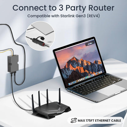 Starlink Ethernet Adapter V3 | Waterproof RJ45 Coupler for Mini Dish & Standard Router - starlink6.com