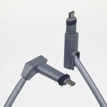 Starlink Gen 2 Replacement Cable – Waterproof Rectangular V2 Cable with End Caps, Gray - starlink6.com